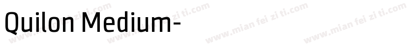 Quilon Medium字体转换